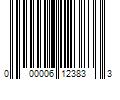 Barcode Image for UPC code 000006123833