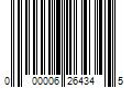 Barcode Image for UPC code 000006264345