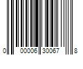 Barcode Image for UPC code 000006300678