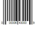 Barcode Image for UPC code 000006430009