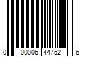 Barcode Image for UPC code 000006447526