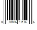 Barcode Image for UPC code 000006511166