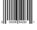 Barcode Image for UPC code 000006542801