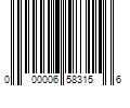 Barcode Image for UPC code 000006583156