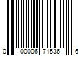 Barcode Image for UPC code 000006715366