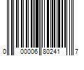 Barcode Image for UPC code 000006802417