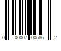 Barcode Image for UPC code 000007005862