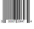 Barcode Image for UPC code 000007206474