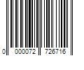 Barcode Image for UPC code 0000072726716