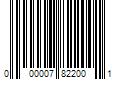 Barcode Image for UPC code 000007822001