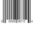 Barcode Image for UPC code 000008067104