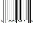 Barcode Image for UPC code 000009047150