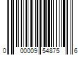 Barcode Image for UPC code 000009548756