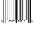 Barcode Image for UPC code 000009758100