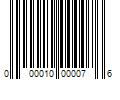 Barcode Image for UPC code 000010000076