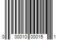 Barcode Image for UPC code 000010000151