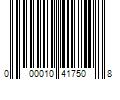 Barcode Image for UPC code 000010417508