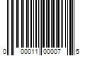 Barcode Image for UPC code 000011000075