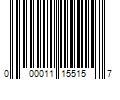 Barcode Image for UPC code 000011155157