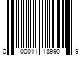 Barcode Image for UPC code 000011189909