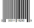 Barcode Image for UPC code 000011192909