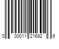 Barcode Image for UPC code 000011216926