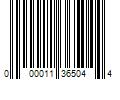 Barcode Image for UPC code 000011365044