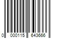 Barcode Image for UPC code 0000115643666