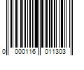 Barcode Image for UPC code 0000116011303