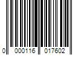 Barcode Image for UPC code 0000116017602