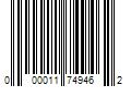 Barcode Image for UPC code 000011749462