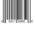 Barcode Image for UPC code 000011906506