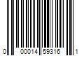 Barcode Image for UPC code 000014593161