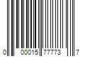 Barcode Image for UPC code 000015777737