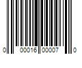 Barcode Image for UPC code 000016000070