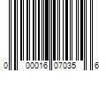 Barcode Image for UPC code 000016070356