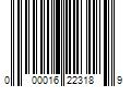 Barcode Image for UPC code 000016223189