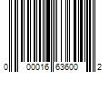 Barcode Image for UPC code 000016636002