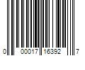 Barcode Image for UPC code 000017163927