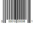 Barcode Image for UPC code 000018000061