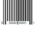 Barcode Image for UPC code 000020000011