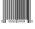 Barcode Image for UPC code 000020000059