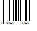 Barcode Image for UPC code 0000201010020