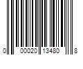 Barcode Image for UPC code 000020134808