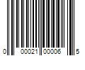 Barcode Image for UPC code 000021000065