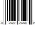 Barcode Image for UPC code 000021000089. Product Name: 