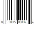 Barcode Image for UPC code 000022000064