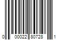 Barcode Image for UPC code 000022807281