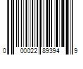 Barcode Image for UPC code 000022893949