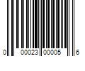 Barcode Image for UPC code 000023000056